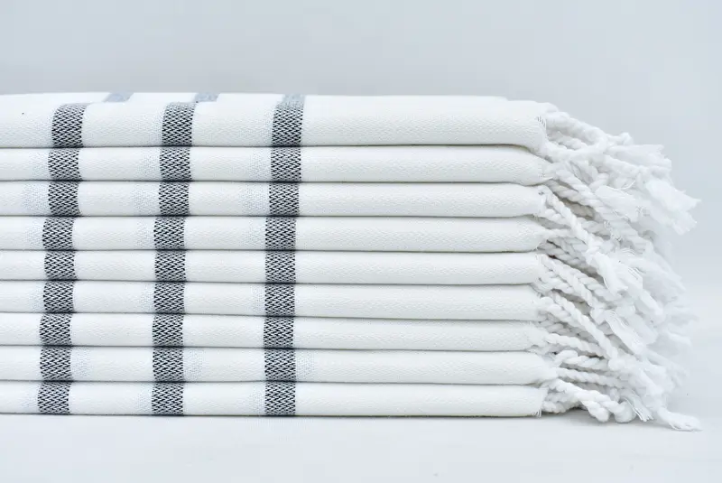 Bathroom Towels, 40x18 Cotton Striped Towel, Personalized Gift, Turkish Tea Towel, Decorative Towel, Bridesmaid Gift Towel, Housewarming Gift - 4