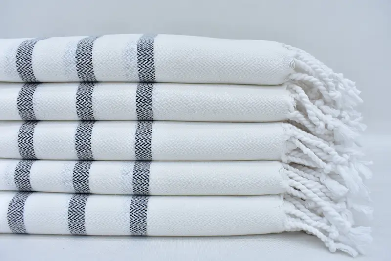 Bathroom Towels, 40x18 Cotton Striped Towel, Personalized Gift, Turkish Tea Towel, Decorative Towel, Bridesmaid Gift Towel, Housewarming Gift - 1