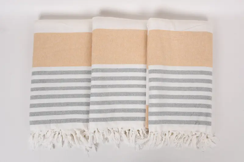 Organic Cotton Towel, Wedding Gifts Towel, Bachelorette Party Favors, Bachelorette Party Favor, Sand-free towel, 68x36 Cotton Striped Terry Towel - 7