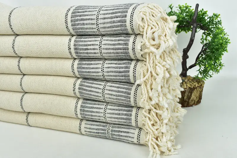 Girls Weekend Favors, Personalized Turkish Towel, Custom Wedding Gifts, Absorbent Turkish towel, 70x40 Linen Striped Towel, Merry Christmas Gifts - 3