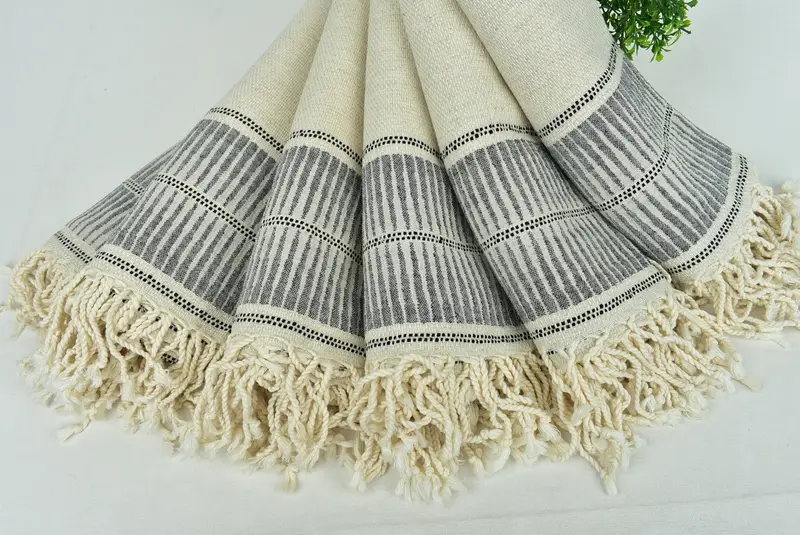 Girls Weekend Favors, Personalized Turkish Towel, Custom Wedding Gifts, Absorbent Turkish towel, 70x40 Linen Striped Towel, Merry Christmas Gifts - 4