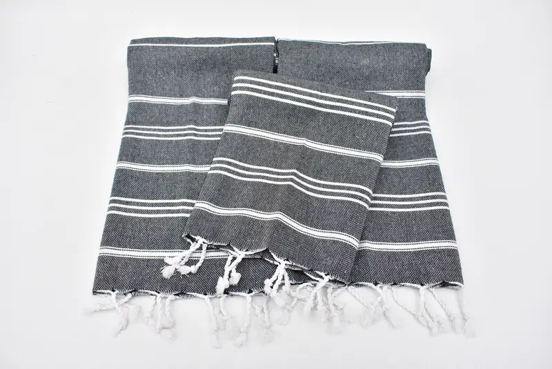Kleine Badetücher, Brautduschenbevorzugungen, 40x24 Baumwollstreifenhandtuch, türkisches Handtuch, Brautjungfernhandtuch, Wohnkulturgeschenke, türkisches Geschirrtuch - 5