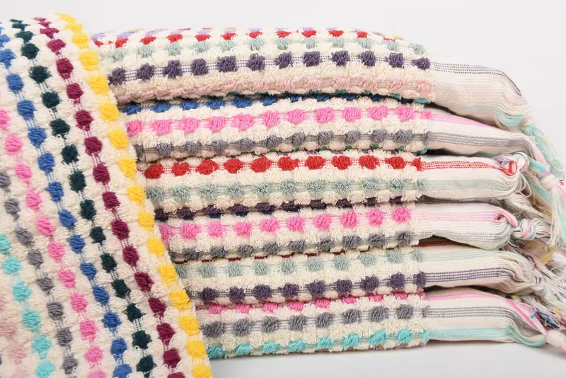 Custom Hand Towel Organic Cotton Multicolor, 40x20 Inches