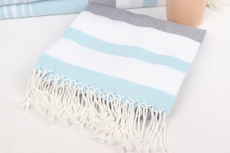 Bridal Shower Favors, 70x40 Cotton Striped Towel, Personalized Turkish Towel, Fouta towel, Custom Wedding Gift From Bridesmaid, Wedding Gift Ideas - 5