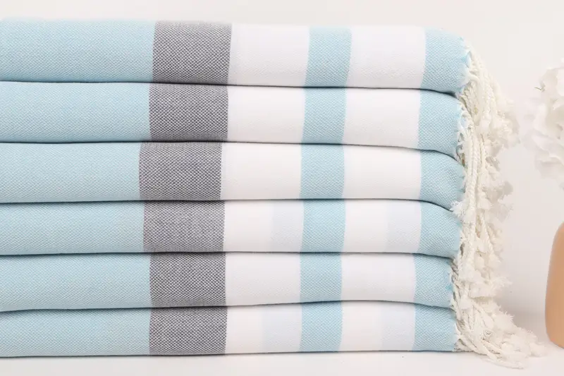 Bridal Shower Favors, 70x40 Cotton Striped Towel, Personalized Turkish Towel, Fouta towel, Custom Wedding Gift From Bridesmaid, Wedding Gift Ideas - 3