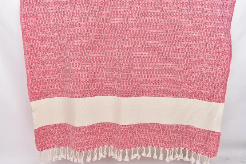 Embroidery Towel, Custom Beach Towel, Bathroom Towel, Personalized Gift, Housewarming Gift, Eco-Friendly Turkish Towel, 68x36 Cotton Diamond Towel - 8