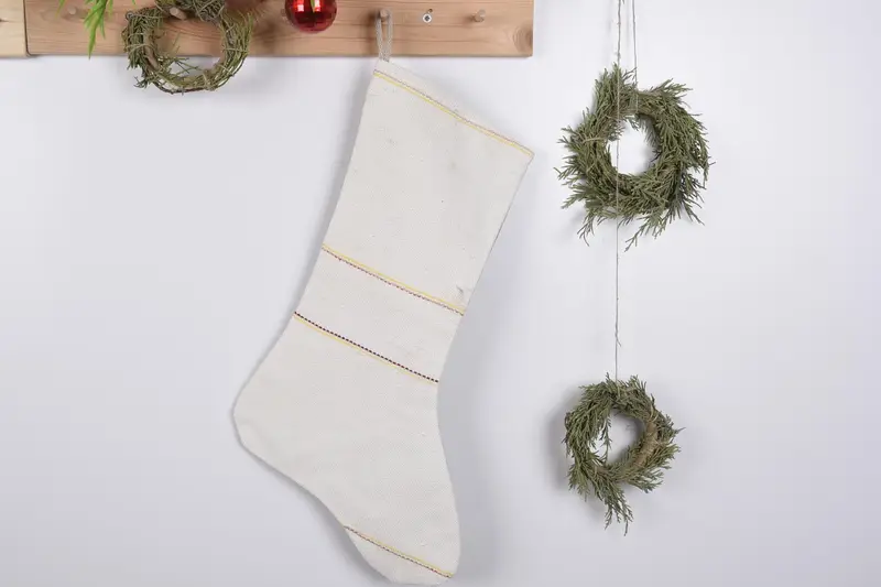 19 inç Noel Süsleri Desenli Çorap, Şenlikli Tatil Çorabı