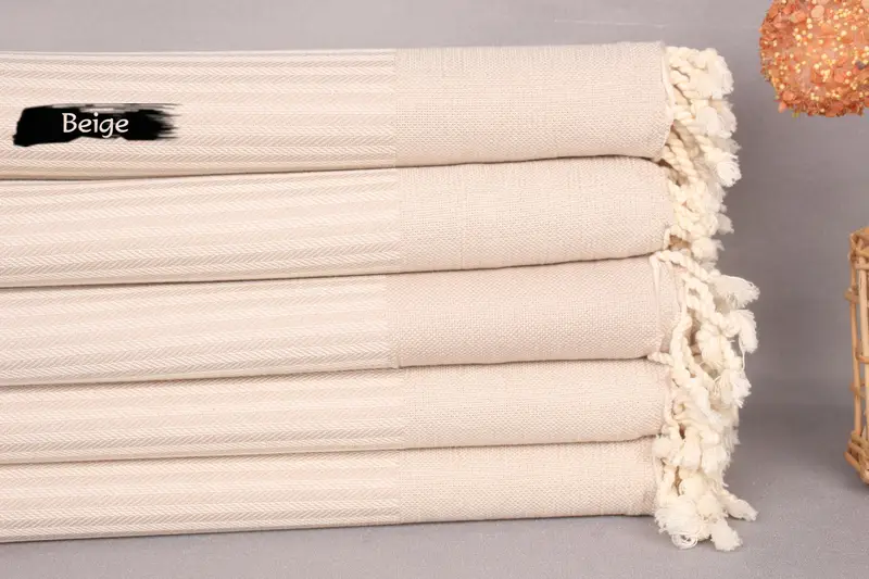 Wedding Gift, Oversized lightweight Turkish bath towel USA, Gift For Him, 68x38 Linen Striped Towel, Spa Gift, Turkish beach towel, Organic Towel - 3