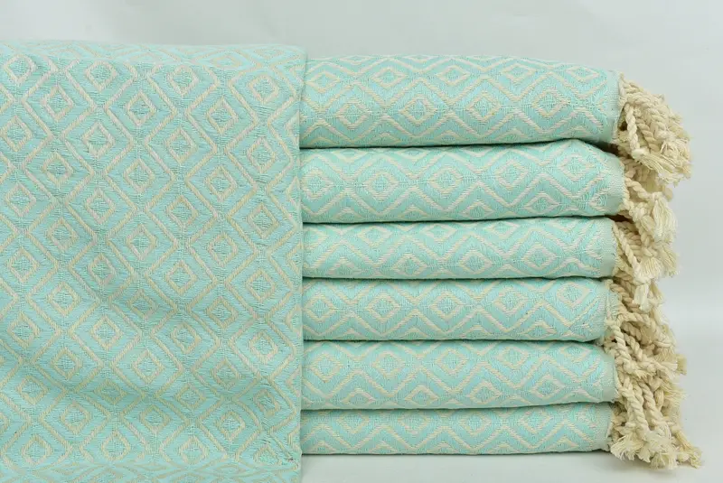 Quick-dry towel, Gift Boxes Towel, Embroidery Towel, Custom Wedding Towel, Hammam Towel USA, 70x40 Cotton Diamond Towel, Hammam towel, Summer Gift - 1
