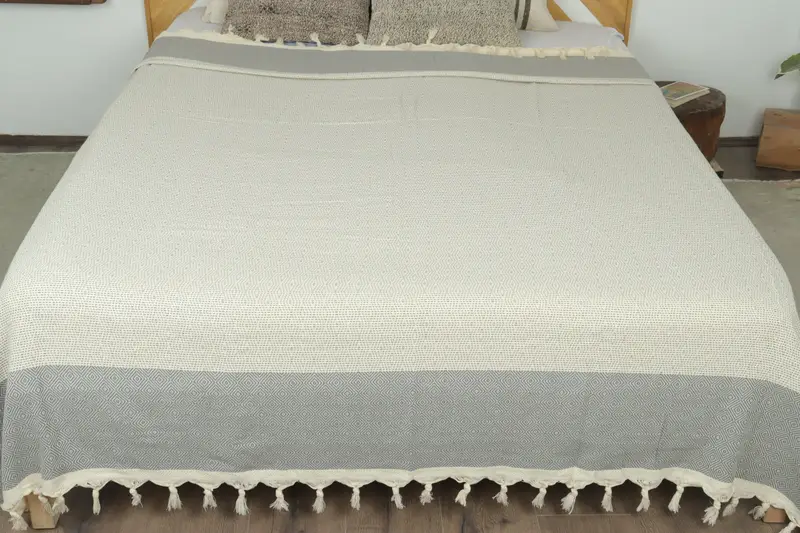 Turkish Cotton Blanket, Halloween Gifts, Monogram Blanket, 104x80 Cotton Diamond Towel, Custom Shower Curtain, Custom Blanket, Custom Wedding Gifts - 8