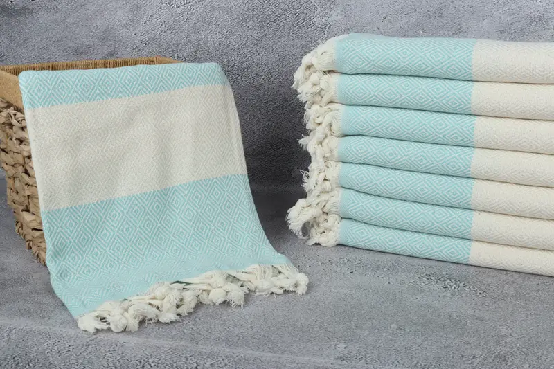 70x40 Cotton Diamond Towel, Extra large Turkish bath towel, Home Decor Gifts, Pool Towels, Wedding Gift, Towel With Name, Custom Gift, Memorial Gift - 3