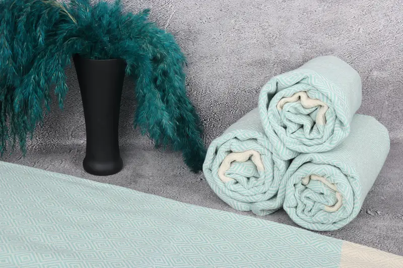 70x40 Cotton Diamond Towel, Extra large Turkish bath towel, Home Decor Gifts, Pool Towels, Wedding Gift, Towel With Name, Custom Gift, Memorial Gift - 8