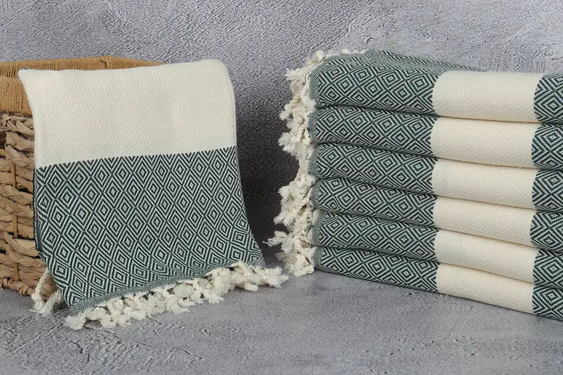 Customized Turkish Towel, Bridesmaid Gifts, Bachelor Party Gifts, Custom Wedding Gift, Travel Towel, Absorbent towel, 70x40 Cotton Diamond Towel - 3