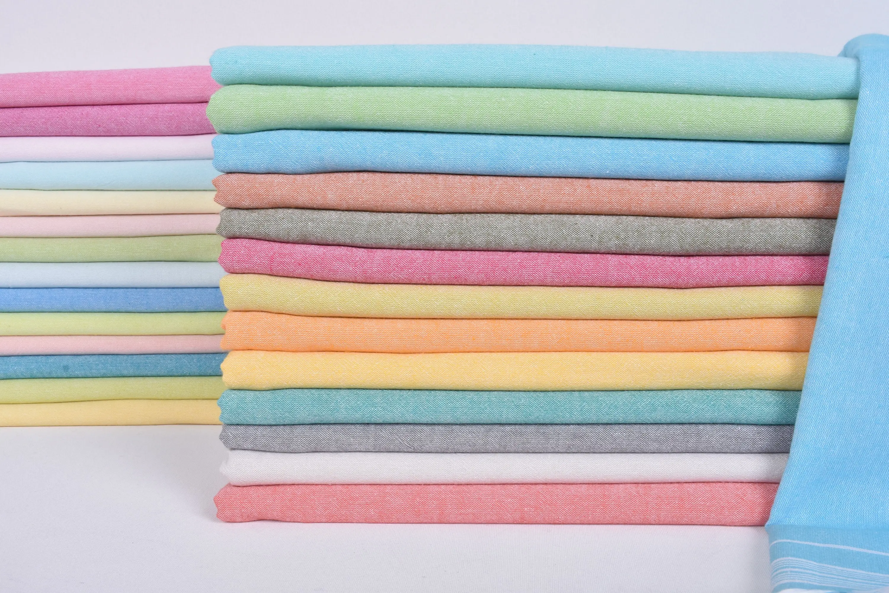 Vermilion Striped Throw Blanket, 91x56 Inches, Organic Cotton, Beach Theme - 1
