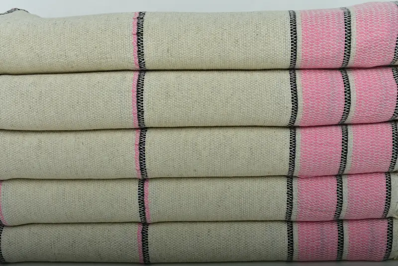 Peshtemal, Bachelorette Hediyeleri, Türk Banyo Havlusu, saçaklı Türk Peshtemal Plaj Havlusu ABD, 70x36 Keten Çizgili Havlu, Türk Havlu ABD - 2