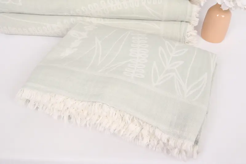 92x84 Cotton Floral Design Towel, Tablecloth, House Warming Gift, Shower Curtain, Custom Wedding Gifts, Turkish Bedspread, Housewarming Gift - 6