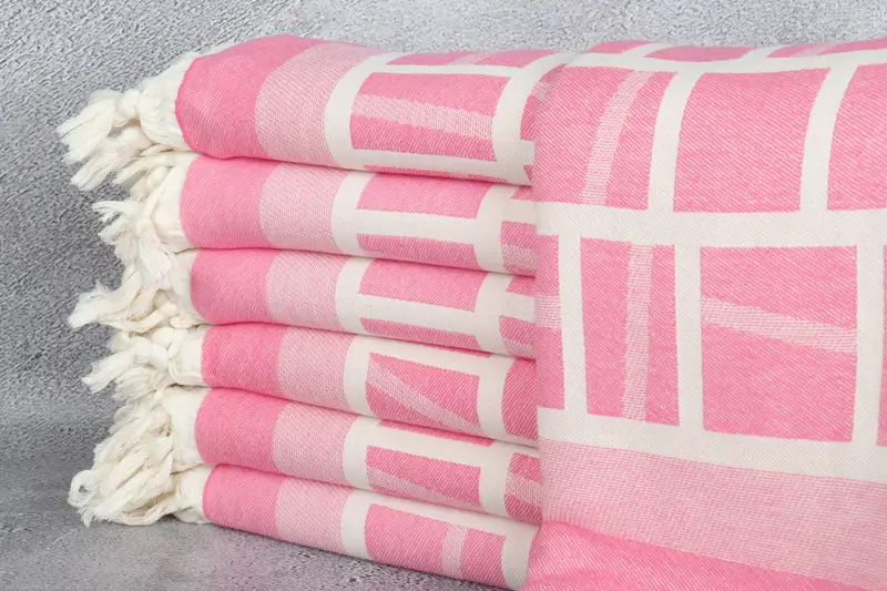 70x34 Cotton Patterned Towel, Gift For Coworker, Organic towel, Monogram Beach Towel, Personalized Gifts, Oversized Beach Towel, Travel Towel - 2