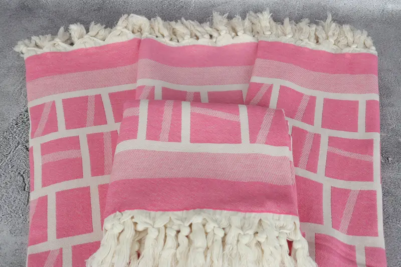 70x34 Cotton Patterned Towel, Gift For Coworker, Organic towel, Monogram Beach Towel, Personalized Gifts, Oversized Beach Towel, Travel Towel - 5