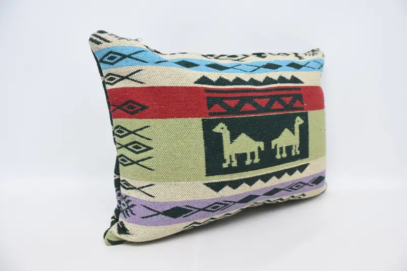 Cushion Cover, 20x28 Brown Cushion Case, Boho Pillow Sham Cover, Kilim Cushion Sham, Decorative Throw Pillow Sham, Gift Pillow, Farmhouse Pillow - 3