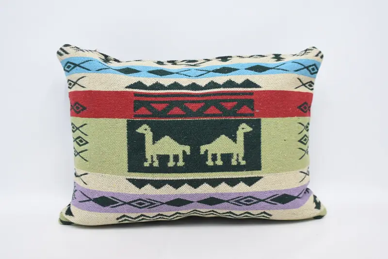 Cushion Cover, 20x28 Brown Cushion Case, Boho Pillow Sham Cover, Kilim Cushion Sham, Decorative Throw Pillow Sham, Gift Pillow, Farmhouse Pillow - 1
