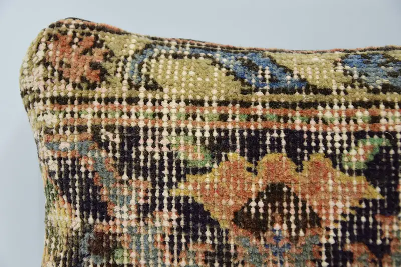 Kanepe için Yastık, Vintage Kilim atma Yastığı, 8x16 Bej Yastık Kılıfı, Yastık Örtüsü, Anatolian Yastık Kapağı, At Kilim Yastığı, Vintage Yastık - 2