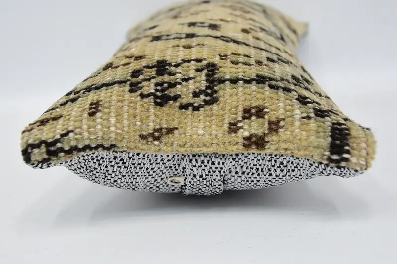8x16 Beige Pillow Case, Pillow for Sofa, Car Cushion Case, Outdoor Bolster Pillow Case, Pillow Cover, Ethnical Kilim Rug Pillow, Vintage Pillow - 5