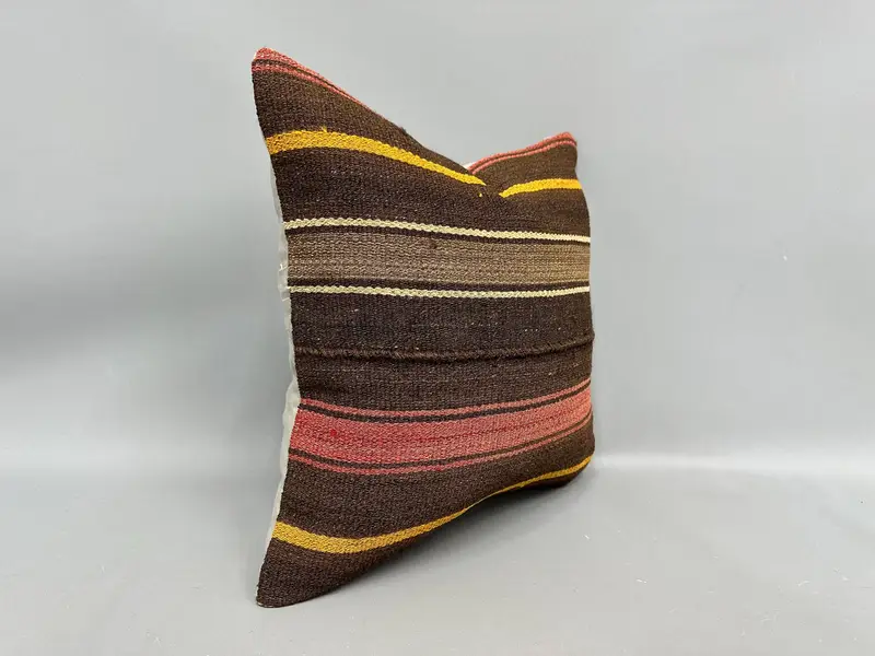 Pillow Cover, Boho Pillow, Muted Pillow, Chair Pillow Case, 18x18 Red Cushion Cover, Pet Pillow Sham, Turkish Pillow, Home Decor Pillow - 2