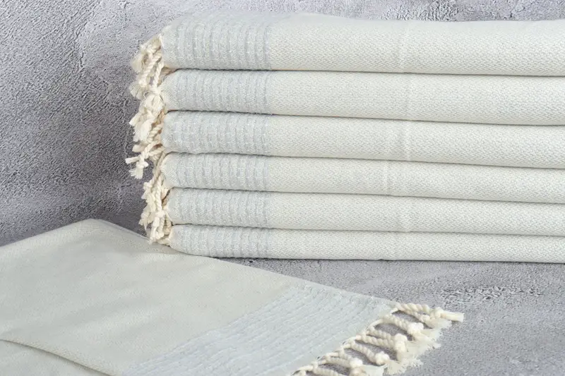 Wedding Favors, Personalized Gifts, Personalized Kitchen Towel, Wedding Gift For Bride, Monogrammed Turkish Towel, 40x20 Cotton Striped Towel - 2