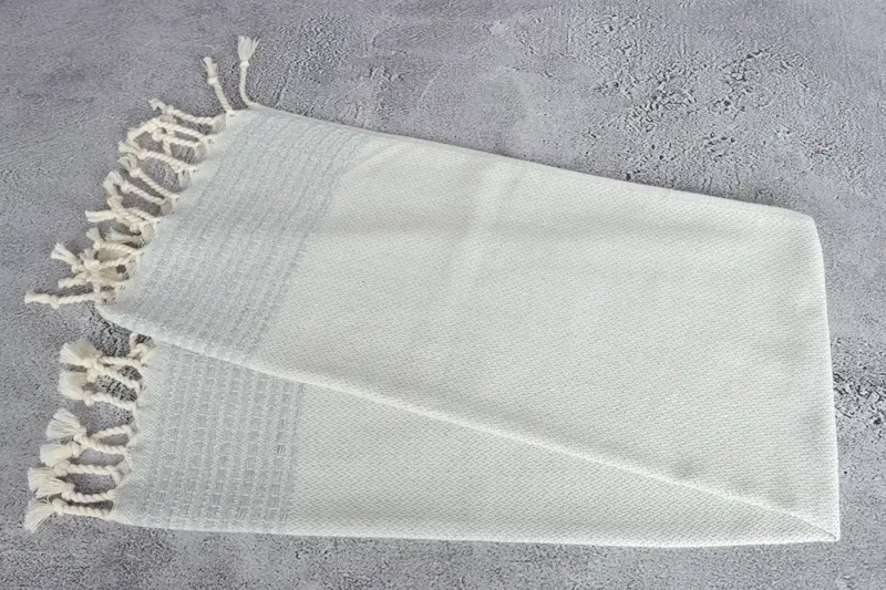 Wedding Favors, Personalized Gifts, Personalized Kitchen Towel, Wedding Gift For Bride, Monogrammed Turkish Towel, 40x20 Cotton Striped Towel - 6