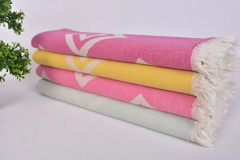 Turkish towel, Yoga Towel, Embroidered Towel, Halloween Bachelorette Party Favors, 70x36 Cotton Geometric Towel, Birthday Gift, Personalized Towel - 3