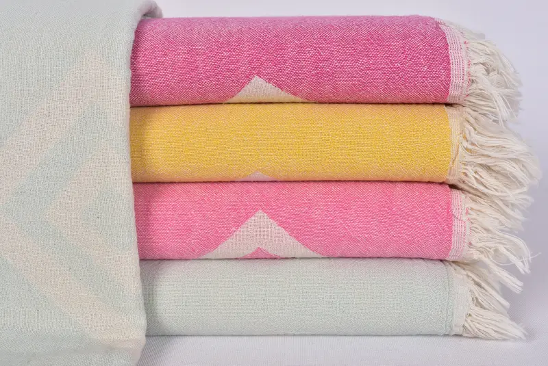 Turkish towel, Yoga Towel, Embroidered Towel, Halloween Bachelorette Party Favors, 70x36 Cotton Geometric Towel, Birthday Gift, Personalized Towel - 1