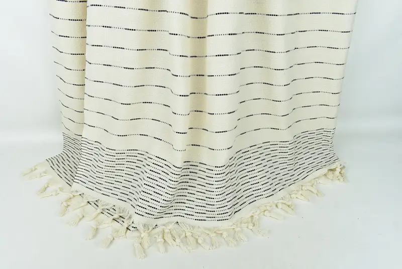 Bridal Shower Gift, Custom Blanket, Gift For Boyfriend, Organic Throw, Turkish Blanket Queen, 98x92 Cotton Striped Design Towel, Bachelorette Gifts - 8