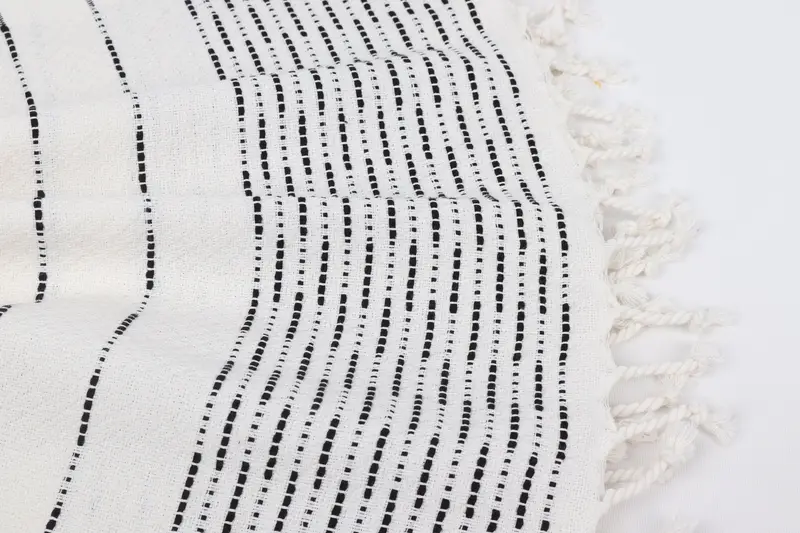 Gift For Her, Bachelorette Party Favor, Decorative Towel, 70x38 Cotton Striped Design Towel, Personalized Gifts, Luxury Beach Towel, Bath towel - 8
