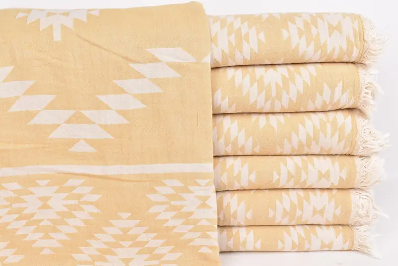 Personalized Gifts, Turkish Beach Blanket, Custom Blanket, Gift For Her, Turkish Throw Blanket, 84x56 Cotton Kilim Towel, Custom Wedding Gifts - 1