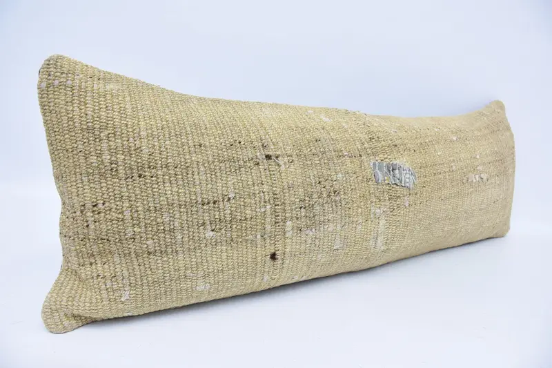 Pillow for Couch, Traditional Pillow Case, Boho Pillow Sham Cover, Cushion, Home Decor Pillow, 12x36 Beige Pillow, Cozy Throw Pillow Case - 3
