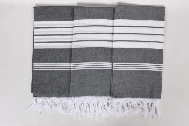 Turkish towel, Beach Towel Gift, Wedding Gift Ideas, Embroidery Towel, Turkish Towel Beach Towel, Bridesmaid Gifts, 68x36 Cotton Striped Towel - 7