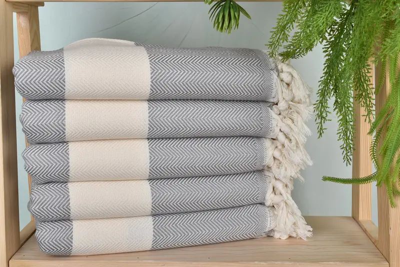 Yoga havlu, Türk havlu plajı, monogram plaj havlu, 70x40 pamuklu balıksırtı havlu, gelin duş hediyesi, gelin için hediye, Türk havlu plaj havlu - 1