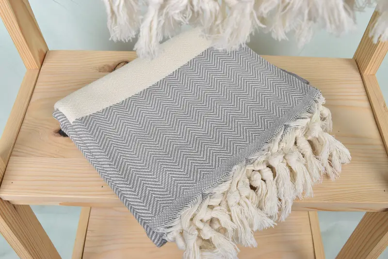 Yoga havlu, Türk havlu plajı, monogram plaj havlu, 70x40 pamuklu balıksırtı havlu, gelin duş hediyesi, gelin için hediye, Türk havlu plaj havlu - 5