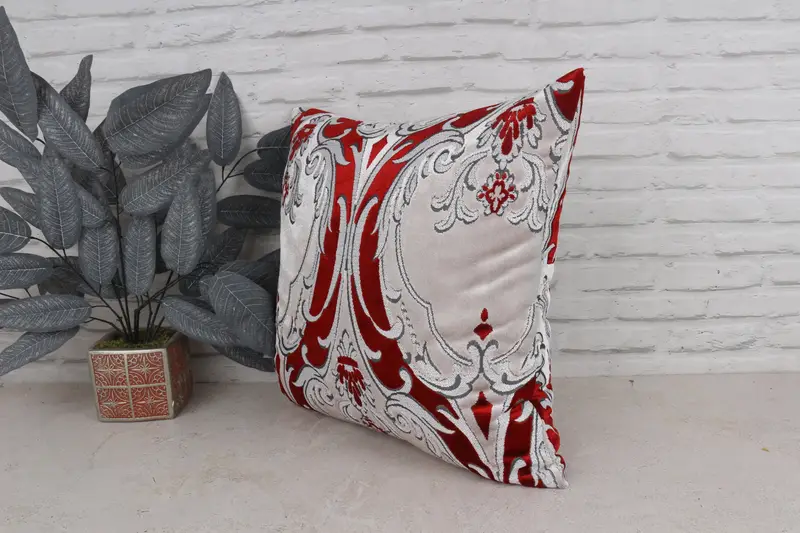 Turkish Pillow, Throw Kilim Pillow, 20x20 White Cushion, Pillow for Sofa, Square Throw Cushion, Pillow Sham, Natural Pillow Cover - 4