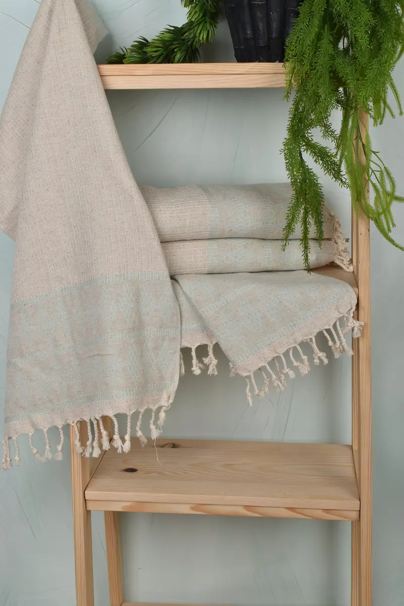 Turkish Hand Towel, Xmas Gifts, Summer Gift, Bridal Gifts, 40x20 Linen Kilim Design Towel, Custom Wedding Gifts, Wedding Gift, Monogram Hand Towel - 6