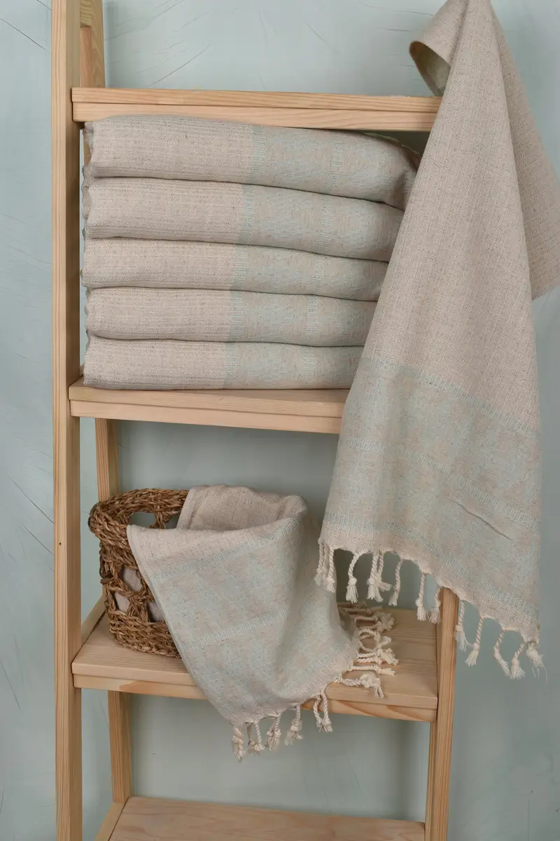 Turkish Hand Towel, Xmas Gifts, Summer Gift, Bridal Gifts, 40x20 Linen Kilim Design Towel, Custom Wedding Gifts, Wedding Gift, Monogram Hand Towel - 3