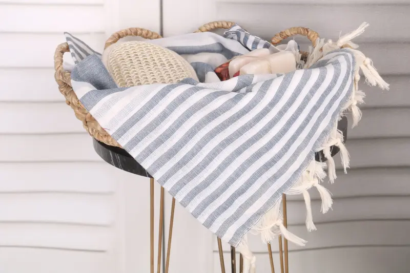Home Decor Towel, Quick-Dry Beach Towel, Turkish Bath Towel Set, Large Turkish Towel, 70x40 Cotton Striped Towel, Summer Towel, Lightweight towel - 2