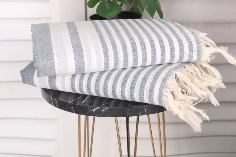 Home Decor Towel, Quick-Dry Beach Towel, Turkish Bath Towel Set, Large Turkish Towel, 70x40 Cotton Striped Towel, Summer Towel, Lightweight towel - 3