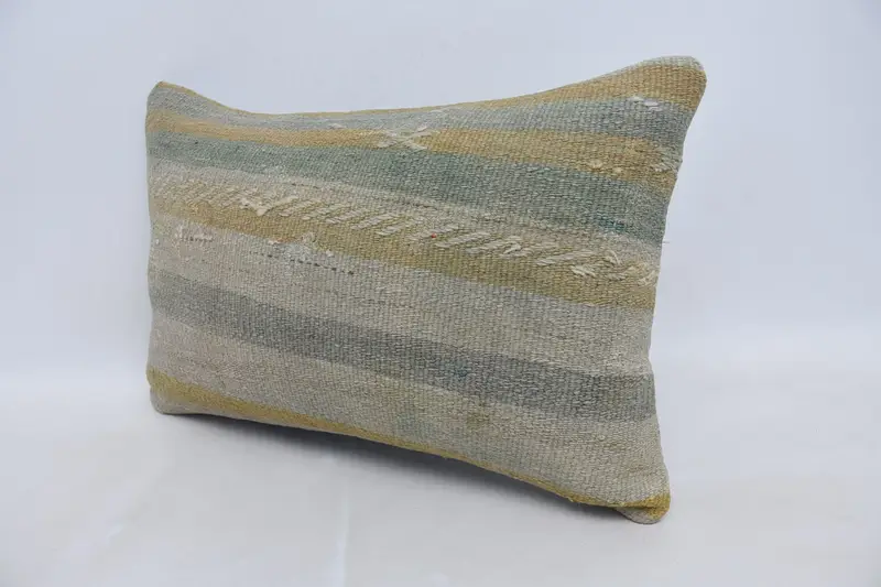 Pillow for Sofa, Chair Pillow Case, 16x24 Green Cushion Case, Gift Pillow, Custom Cushion Case, Boho Pillow, Handwoven Pillow Cover Cushion, Pillow - 4