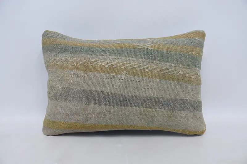 Pillow for Sofa, Chair Pillow Case, 16x24 Green Cushion Case, Gift Pillow, Custom Cushion Case, Boho Pillow, Handwoven Pillow Cover Cushion, Pillow - 1