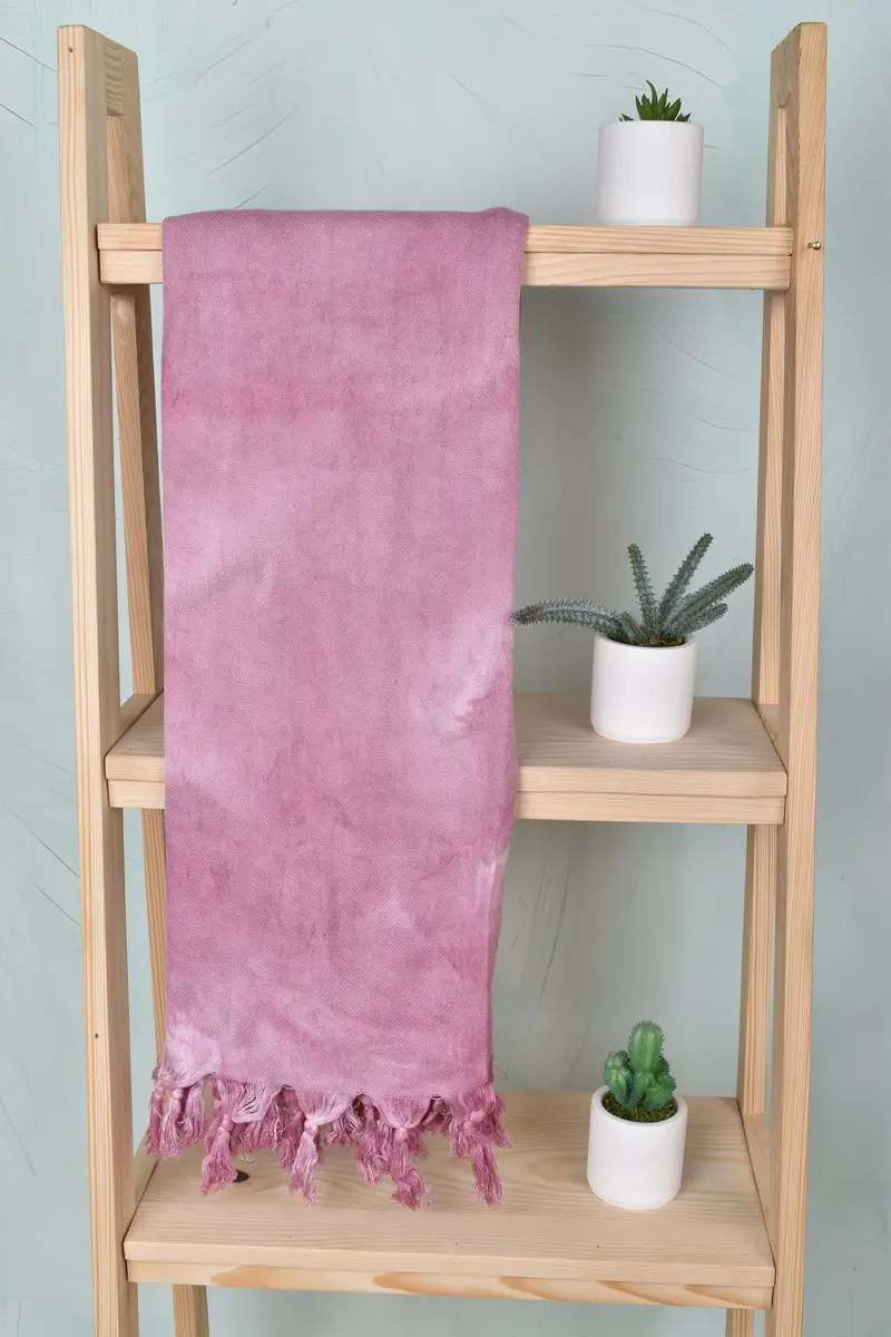 Christmas Gift Blanket, Monogram Beach Towel, Dark Purple, 40x63 Inches