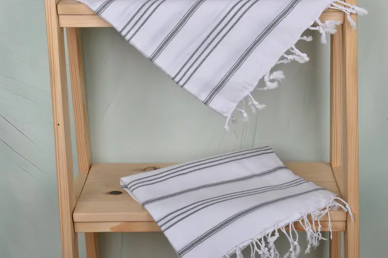 40x24 Cotton Striped Towel, Gift For Her, Personalized Kitchen Towel, Kitchen Towel, Bridal Shower Favor, Custom Wedding Gifts, Personalized Gifts - 5