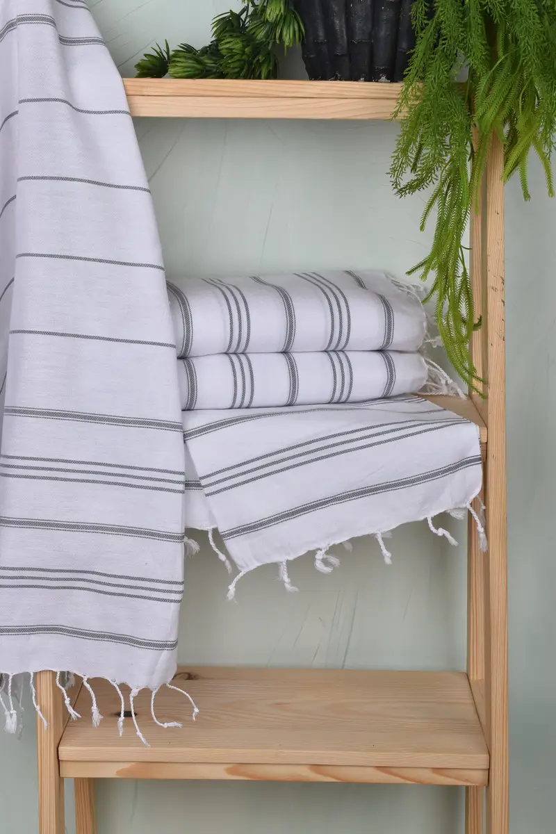 40x24 Cotton Striped Towel, Gift For Her, Personalized Kitchen Towel, Kitchen Towel, Bridal Shower Favor, Custom Wedding Gifts, Personalized Gifts - 6