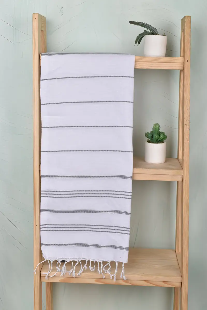 40x24 Cotton Striped Towel, Gift For Her, Personalized Kitchen Towel, Kitchen Towel, Bridal Shower Favor, Custom Wedding Gifts, Personalized Gifts - 8