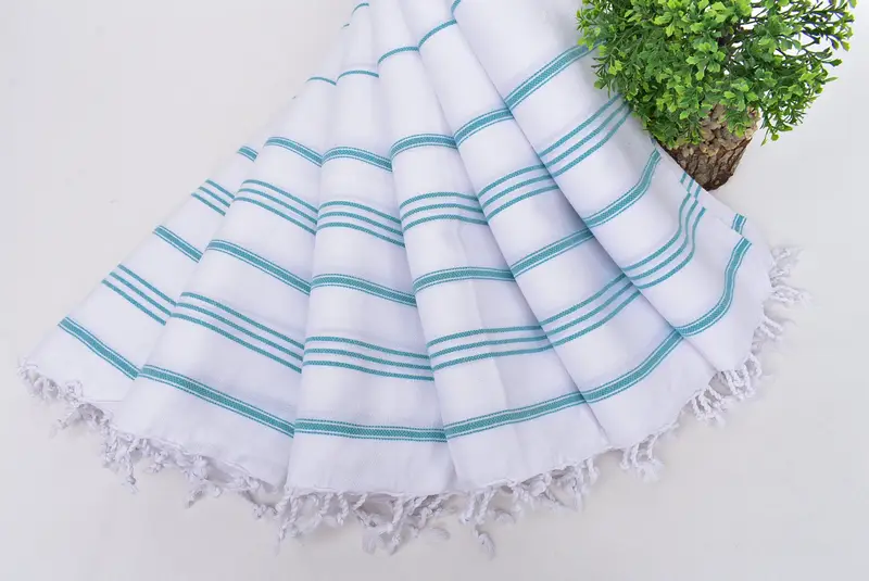 40x24 Pamuklu çizgili havlu, monogramlı el havlu, küçük banyo havlu, Türk havlu monogramı, Türk havlu el havlu, bekarlığa veda hediyeleri - 4